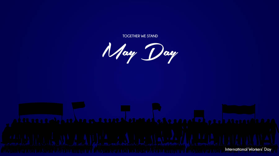 Dark Blue May Day Wallpaper