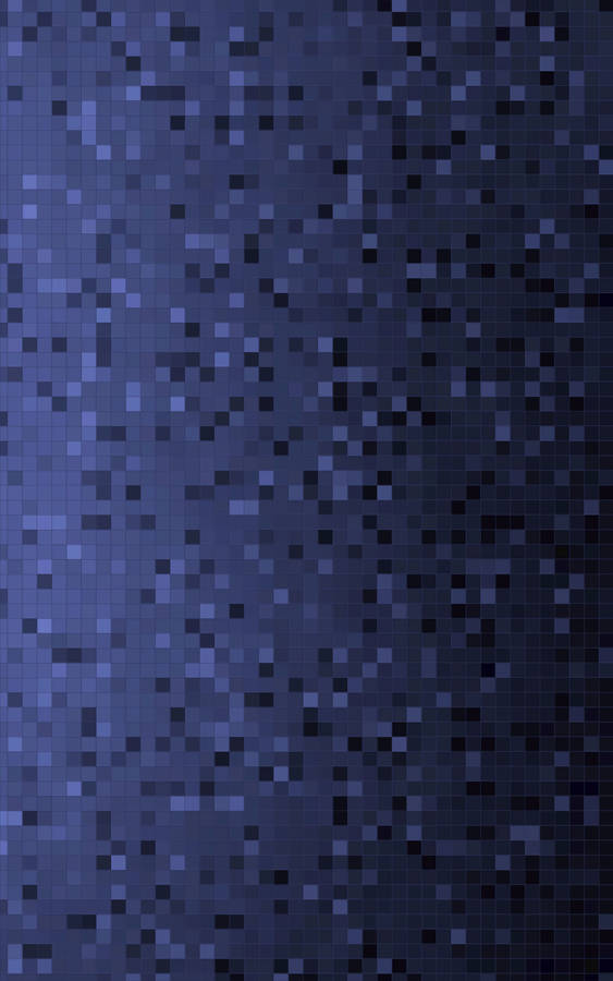 Dark Blue Pixel Pattern Wallpaper