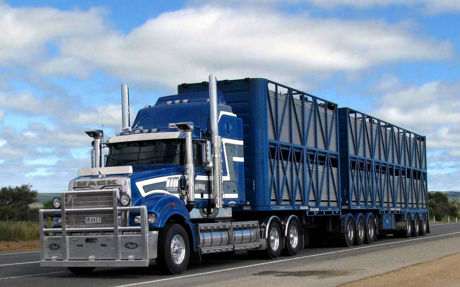 Dark Blue Silver Cool Truck Wallpaper