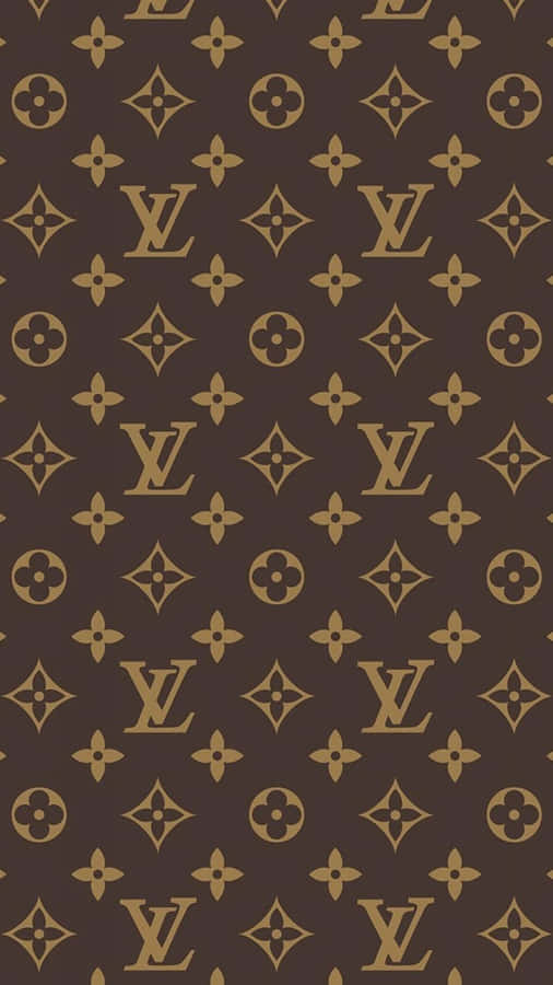 Dark Brown Louis Vuitton Iphone Wallpaper