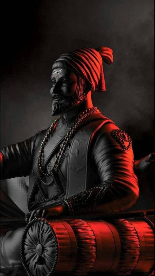 Dark Chhatrapati Shivaji Maharaj Statue Wallpaper