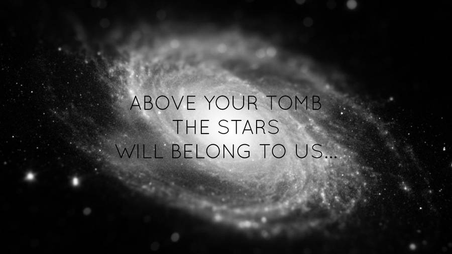 Dark Cosmos Quote Wallpaper