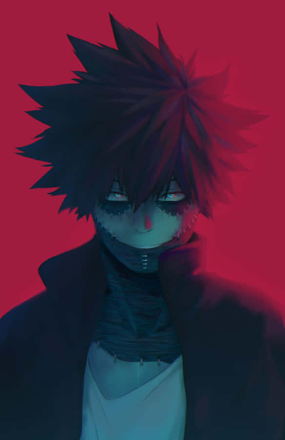 Dark Dabi Red Canvas Phone Wallpaper