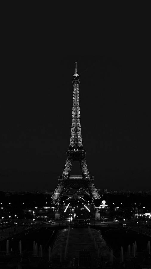 Dark Girly Eiffel Tower Background Wallpaper