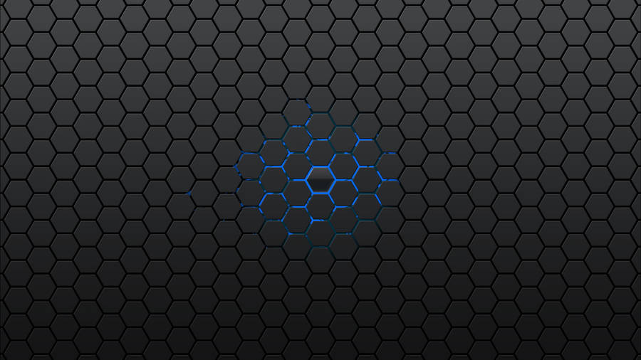 Dark Gray Abstract Honeycomb Wallpaper