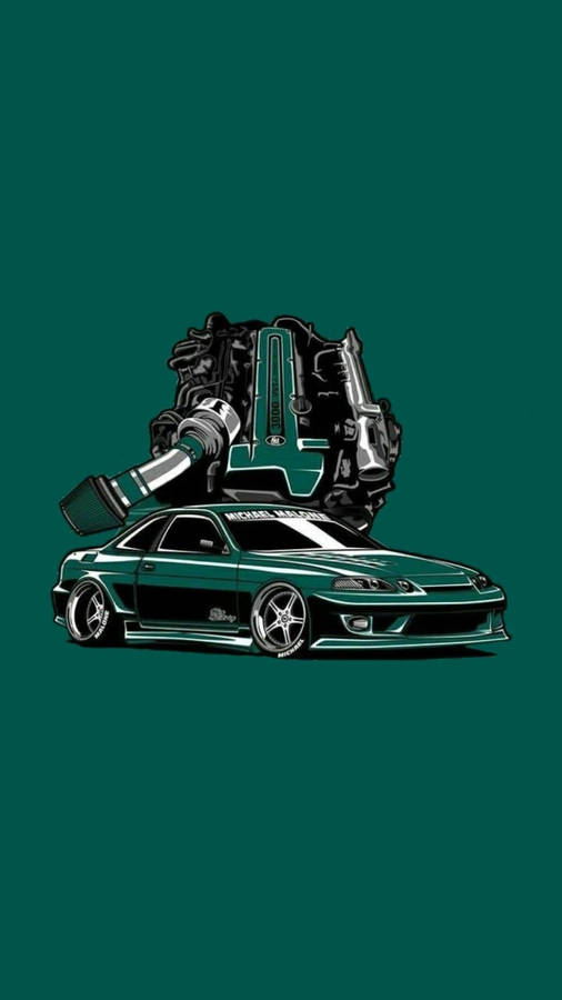 Dark Green Jdm Car Wallpaper