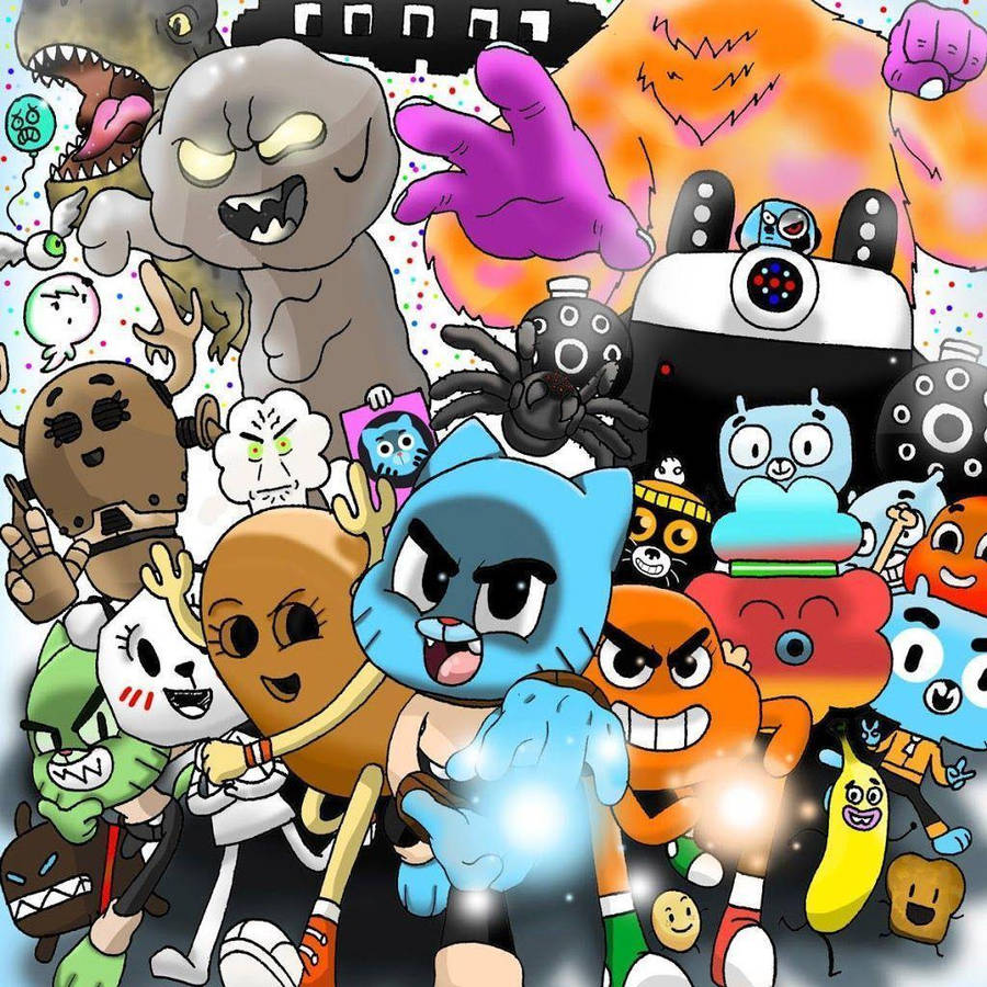 Dark Gumball Characters Wallpaper