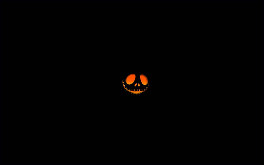 Dark Halloween Orange Smile Wallpaper