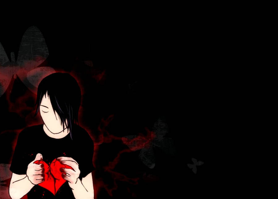 Dark Heartbroken Boy Wallpaper