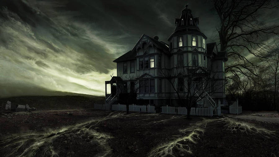 Dark Horror Monster House Wallpaper