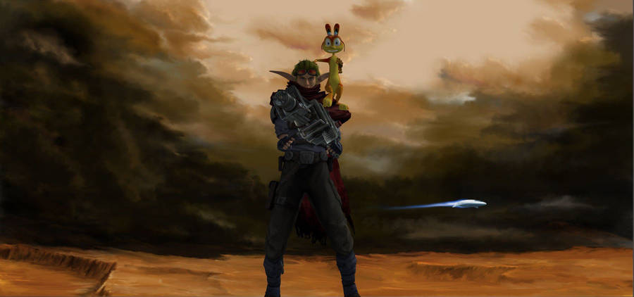 Dark Image Of Jak And Daxter Wallpaper