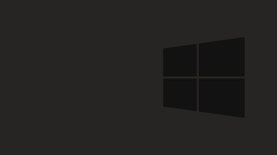 Dark Minimalist Big Windows Logo Wallpaper