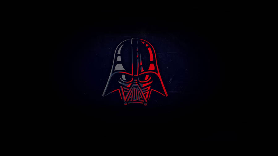 Dark Minimalist Darth Vader Helmet Wallpaper