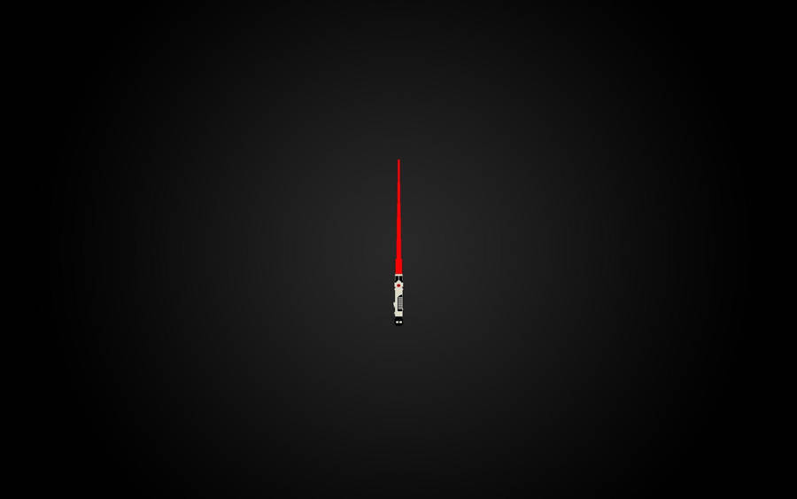 Dark Minimalist Vector Art Lightsaber Wallpaper