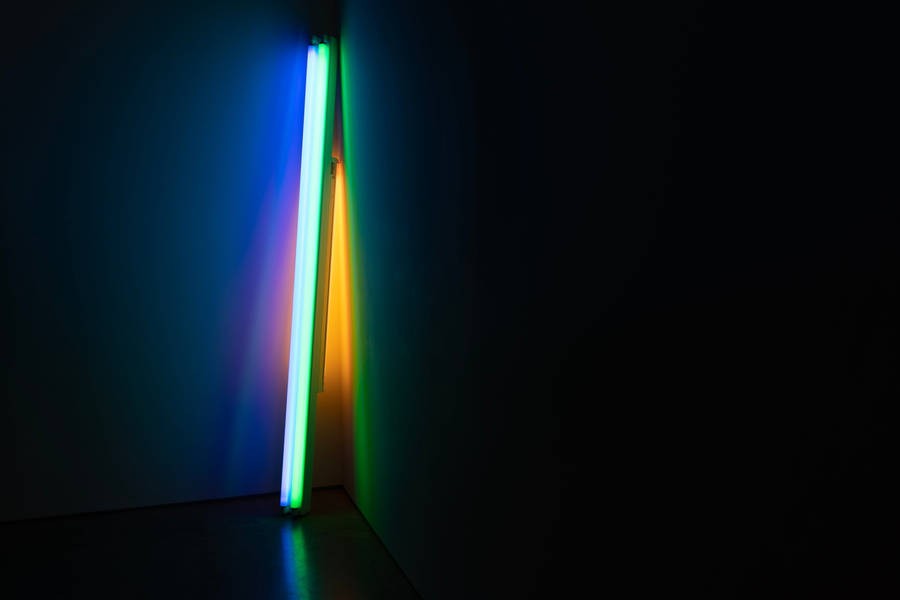 Dark Neon Lamp Strip Wallpaper