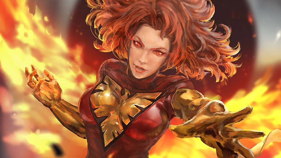 Dark Phoenix Jean Grey Comic Wallpaper