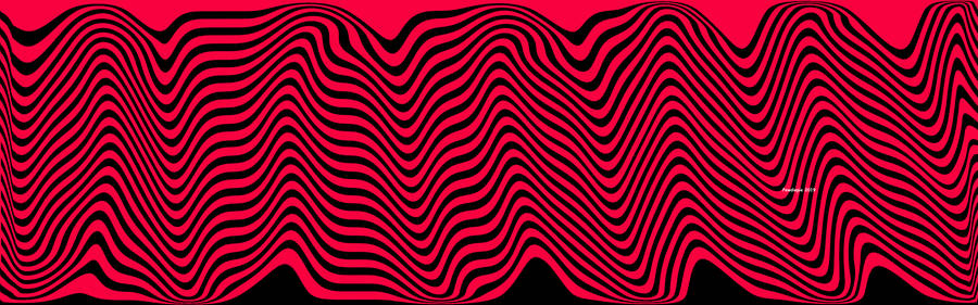 Dark Pink Wavy Pattern Pewdiepie Wallpaper