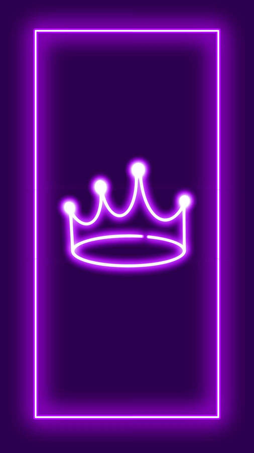 Dark Purple Aesthetic Crown Icon Wallpaper