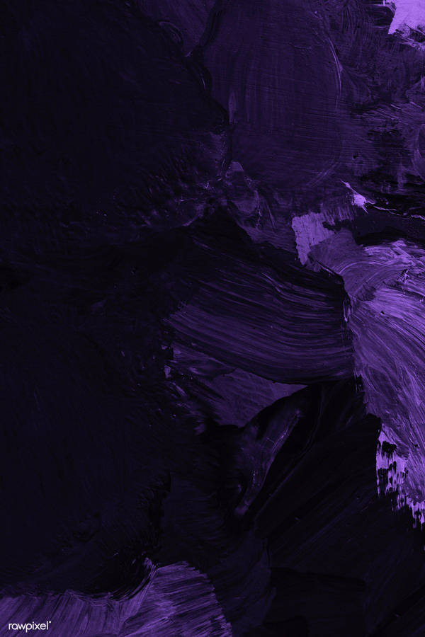 Dark Purple And Black Paint Strokes Wallpaper