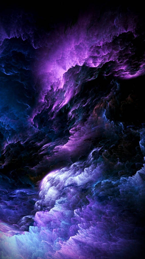 Dark Purple Clouds Artwork Wallpaper