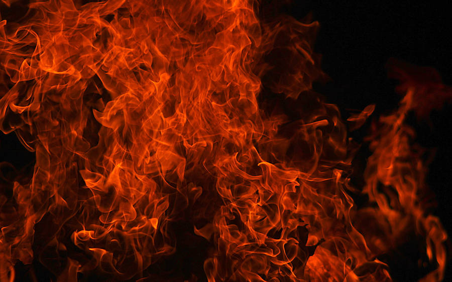 Dark Raging Fire Background Wallpaper