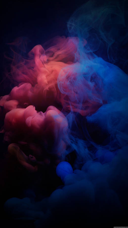 Dark Red And Blue Smoke Wallpaper