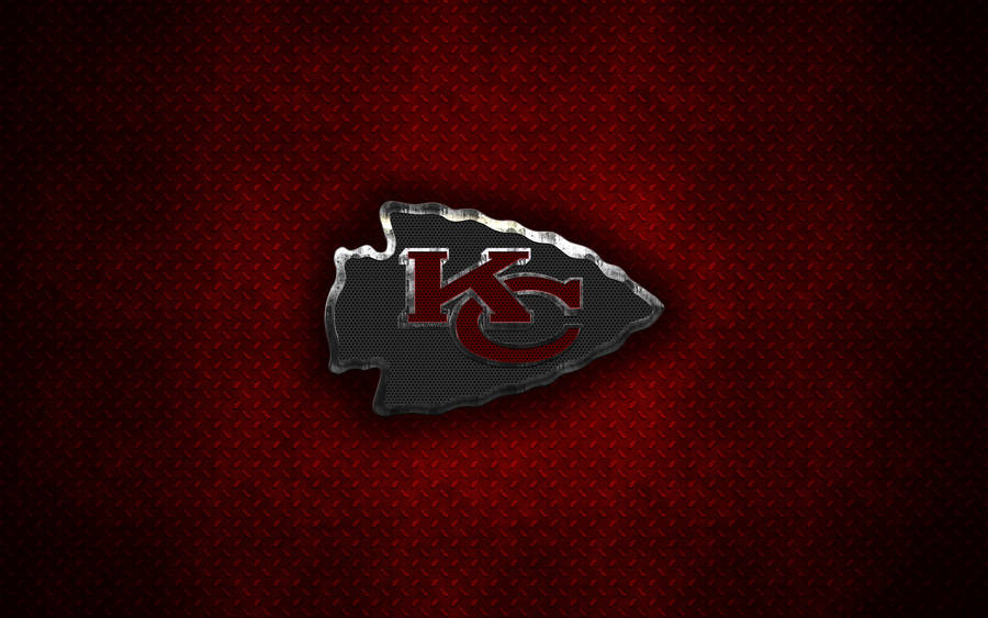 Dark Red Kansas City Chiefs Logo Wallpaper