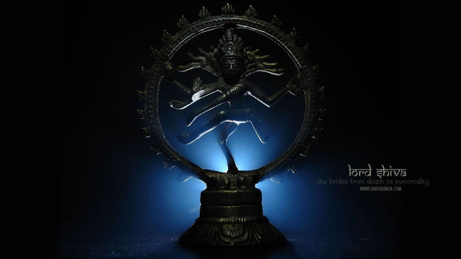 Dark Shiva Dancing In Circle Wallpaper