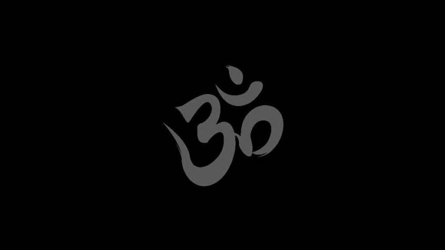 Dark Shiva Om Symbol Brush Wallpaper