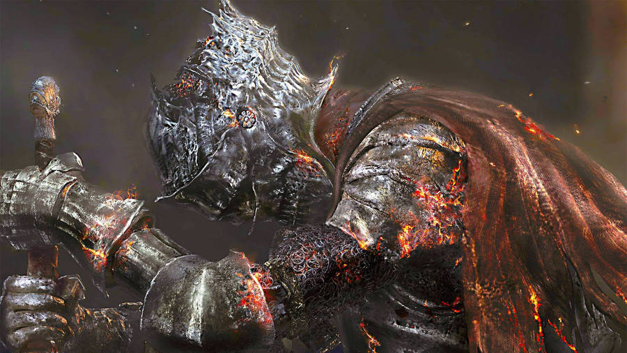 Dark Souls 4k Burning Knight Wallpaper