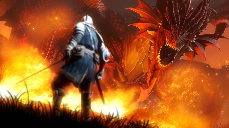 Dark Souls Fire Dragon Wallpaper