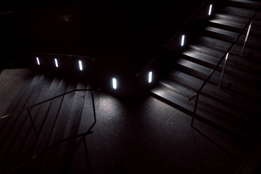 Dark Stairs Unique Photography Wallpaper