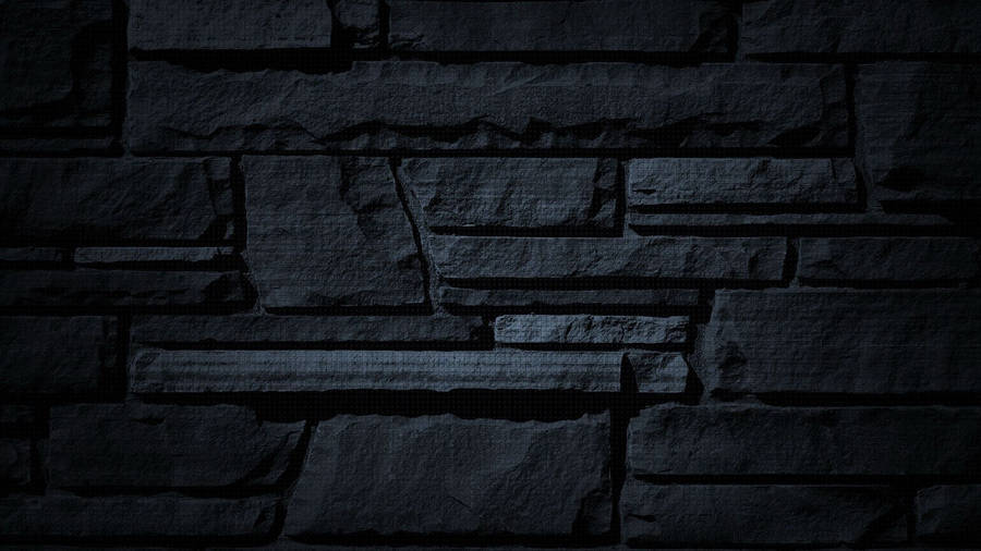 Dark Stone Wall Wallpaper