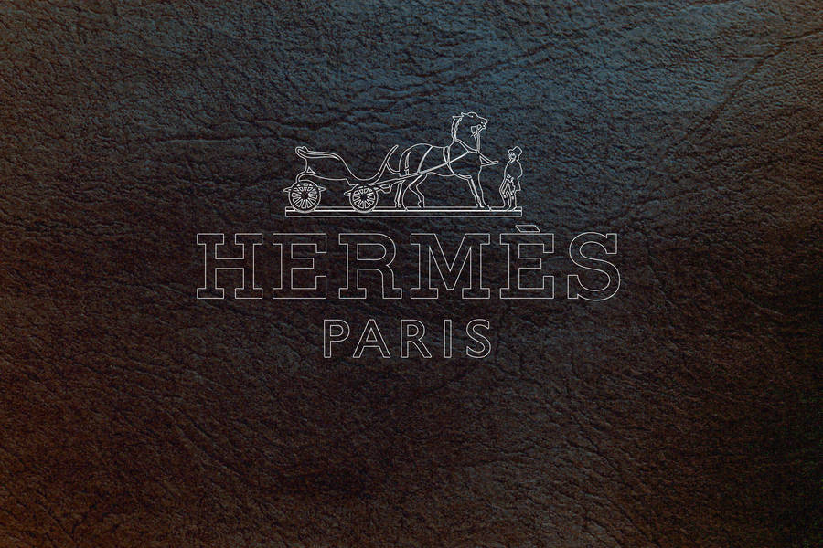Dark Textured Hermes Leather Wallpaper