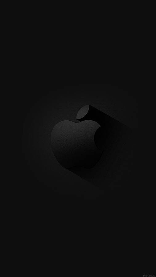 Dark Theme Black Apple Logo Wallpaper