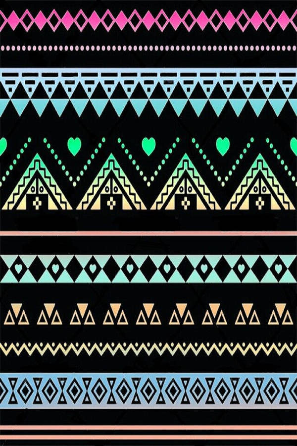 Dark Tribal Pattern Wallpaper