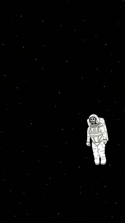 Dark Trippy Dead Astronaut Wallpaper