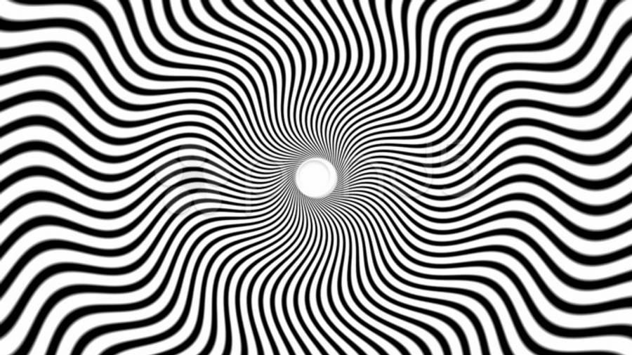 Dark Trippy Optical Illusion Swirl Wallpaper