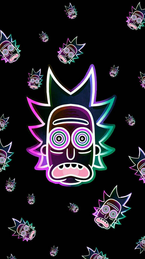 Dark Trippy Rick And Morty Wallpaper