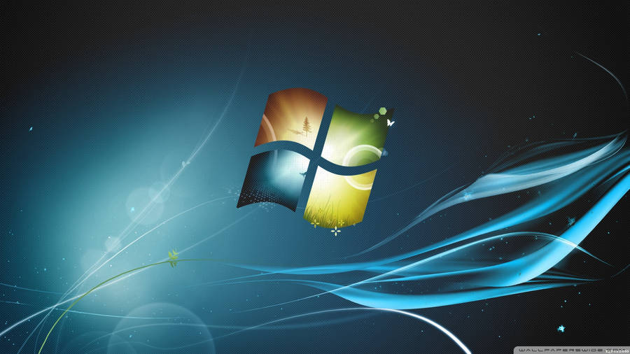 Dark Windows 7 Logo Art Wallpaper