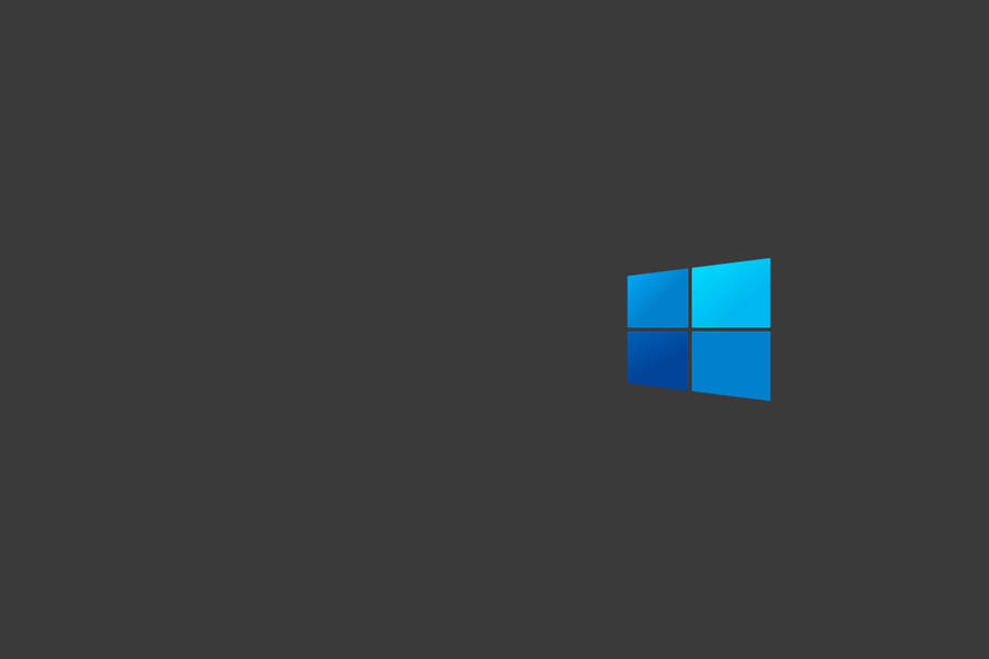 Dark Windows Logo In Blue Wallpaper