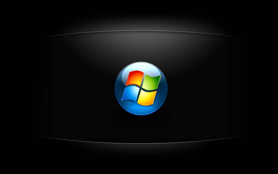 Dark Windows Vista Logo Wallpaper