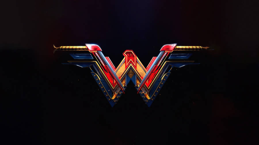 Dark Wonder Woman Logo Wallpaper