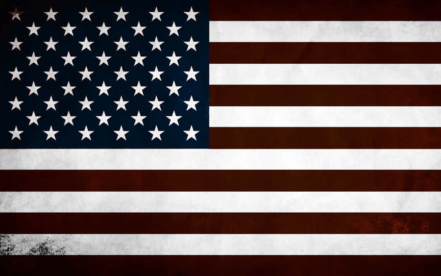 Darkened American Flag Texture Wallpaper