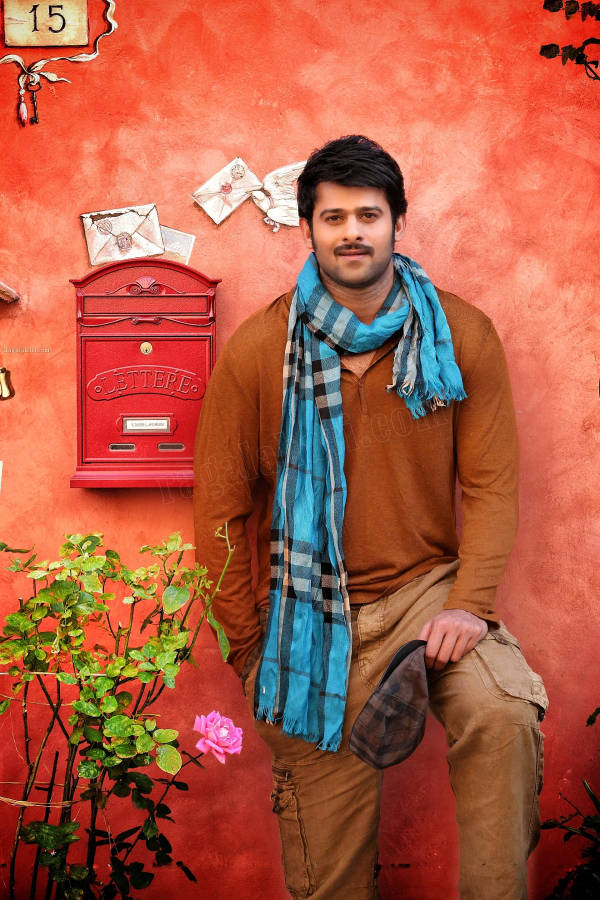 Darling Prabhas Movie Posing With Scarf Wallpaper