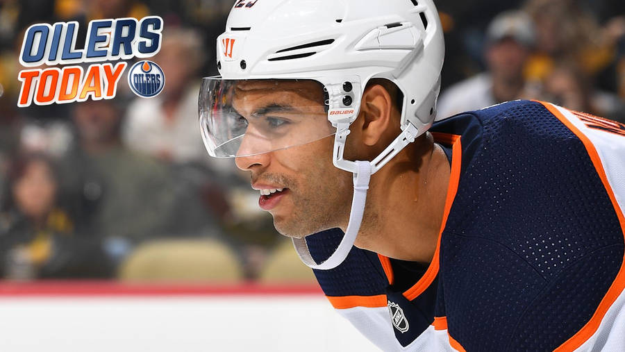 Darnell Nurse During Edmonton Oilers Against Colorado Avalanche Wallpaper