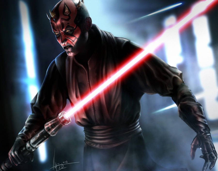 Darth Maul Fan Drawing Wallpaper