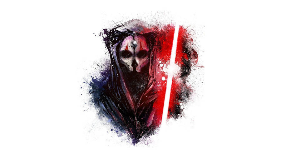 Darth Nihilus Paint Splatter Art Wallpaper