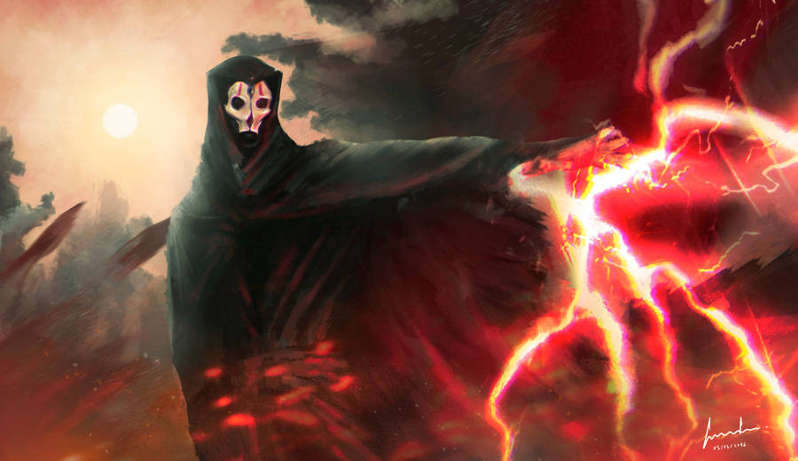 Darth Nihilus Red Lightning Wallpaper