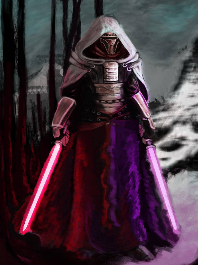 Darth Revan In Winter Wallpaper